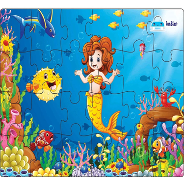 AquaPuzzle | Encantadoras aventuras submarinas - Rompecabezas de sirena de madera para niños
